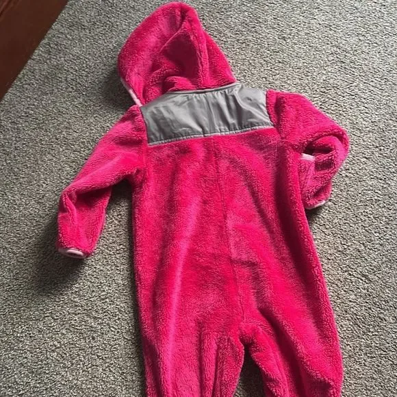 North Face Baby Bunting hot pink